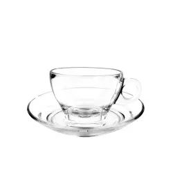 Купить чашка latte 260мл h66мм d100/126мм "caffe", стекло 1p02443 – цена от завода, доставка до двери | RuOborudovanie.ru