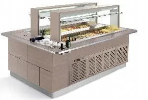 Стол шведский охлаждаемый Enofrigo Fast Gourmet Isola Doppia Vtrf+Vtrf 2000 A1Fastgovtrfvtrf20P – купить по цене завода