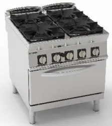 Купить плита 4 конфорочная 900 серии tecnoinox pfg8gg9 313027 газ в Челябинске – цена завода, доставка до двери | RuOborudovanie.ru
