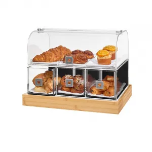 Диспенсер Bakery Bd141 акрил/основание бамбук для выпечки, 2 уровня, 53Х35см H42см – купить по цене завода