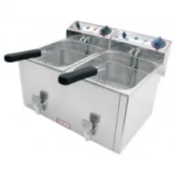 Купить фритюрница beckers fr 8+8 на 16л, 6.6квт, настольная, 400х520х350мм в Челябинске – цена завода, доставка до двери | RuOborudovanie.ru