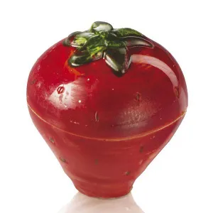 Форма для шок. 3D "КЛУБНИКА" D28Мм H32Мм, 28 ячеек, 12ГР, п/к 20Fruit03 – купить в Челябинске по цене завода