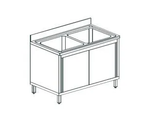 Ванна моечная Apach Chef Line L2S126-54Sd – купить по цене завода