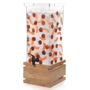 Диспенсер для сока Rosseto Beverage Ld147, 11,4л 24,9х24,9см H44,7см, бамбук/акрил – купить в Челябинске по цене завода