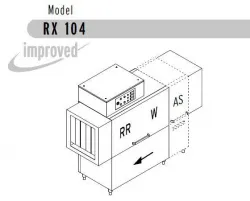 Купить машина посудомоечная dihr rx 104 as sx+dde+xp+dr64 в Челябинске – цена завода, доставка до двери | RuOborudovanie.ru
