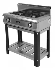 Плита газовая Grill Master Ф2ЖТЛПГ ГАЗ (50014) на подставке 2конф.чугун 13кВт 800х500х1050 – купить в Челябинске по цене завода