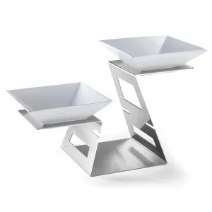 Этажерка Swan с салатниками, 59,4х27,3см H36,3см, нерж.сталь Sm221 – купить по цене завода