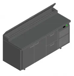Купить стол для пиццы hicold pz2-112/gn (1/6h) в Челябинске – цена завода, доставка до двери | RuOborudovanie.ru