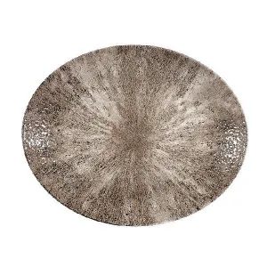 Блюдо овальное 27Х22,9СМ, без борта, цвет Stone Zircon Brown, Studio Prints Stzbop581 – купить по цене завода
