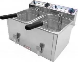Фритюрница Beckers FR 10+10 LT на 20л, 6кВт, настольная, 215х270х135мм – купить в Челябинске по цене завода