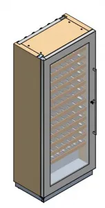 Шкаф винный СТАТ. Enofrigo MIAMI RF 12 DR серый – купить в Челябинске по цене завода
