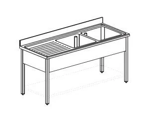 Ванна моечная Apach Chef Line L2S186-54Lwsh – купить по цене завода