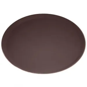 Поднос D 40,5см серия Jiwins Jw-R1600Ct-Br, коричневый, прорезиненный круглый – купить по цене завода