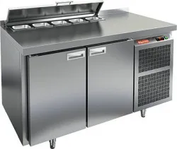 Купить стол для салатов hicold sl2-11sn (1/6) без крышки (+2+10), 2 двери, 1390х600х850мм в Челябинске – цена завода, доставка до двери | RuOborudovanie.ru