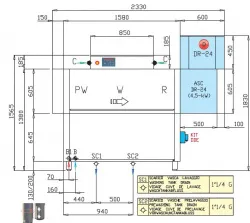 Купить машина посудомоечная dihr rx 164 e sx+dr24+dde+xp в Челябинске – цена завода, доставка до двери | RuOborudovanie.ru