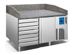 Купить стол для пиццы koreco spz 1610 wn (+0/+12) гранит.столеш 390л, 1дв, 7ящ, 1500х800х985мм в Челябинске – цена завода, доставка до двери | RuOborudovanie.ru