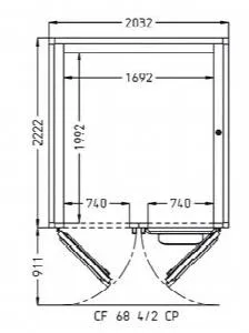 Камера расстоечная Pavailler Cf 68 4/2 Cp 60X80 2двери/4тележки – купить в Челябинске по цене завода