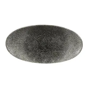 Блюдо овальное Chefs 29,9Х15СМ, без борта, цвет Raku Quartz Black, Studio Prints Rkbqov301 – купить по цене завода