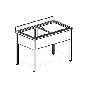 Ванна моечная Apach Chef Line L2S157-65Sh – купить по цене завода
