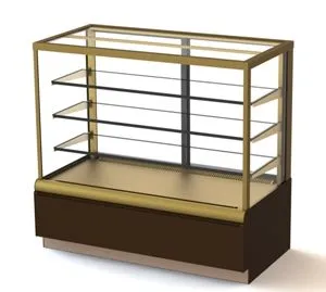 Витрина кондитерская Полюс KC70 Vm 0,9-1 0102-0109 (ВХСв-0,9Д Carboma Cube) корич.-Золотой 1801933P – купить по цене завода
