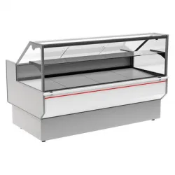 Купить витрина холодильная полюс gc95 sm 1,5-1 (вхс-1,5 carboma gc95) (0011-9003 боковины серые, декор белы в Челябинске – цена завода, доставка до двери | RuOborudovanie.ru