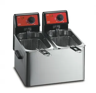 Фритюрница Fri Fri Eco4 + 4(650104) с 2 ванной 2 x 3 - 4 л электрическая настольная – купить в Челябинске по цене завода