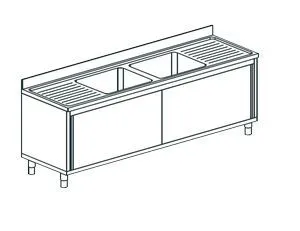 Ванна моечная Apach Chef Line L2S207-552Wsd – купить по цене завода