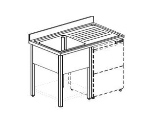 Ванна моечная Apach Chef Line Ls136-54Rwshd – купить по цене завода
