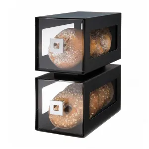 Диспенсер Bakery Bd101 акрил/сталь (черный) для выпечки, 2 уровня, 29,8Х15,9см H33см – купить по цене завода