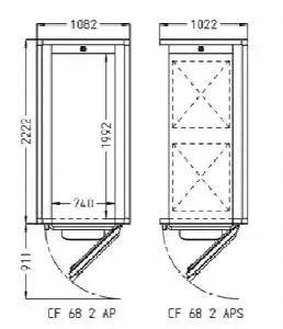 Камера расстоечная Pavailler Cf 68 2 Aps 60X80 1дверь/2тележки – купить в Челябинске по цене завода