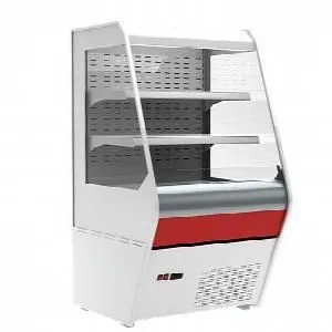 Минигорка холодильная Полюс F13-07 Vm 1,3-2 стеклопакет (Carboma 1260/700 ВХСп-1,3) декор красный – купить по цене завода