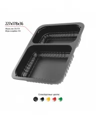 Купить лоток 227x178x36 (двухсекционный) в Челябинске – цена завода, доставка до двери | RuOborudovanie.ru