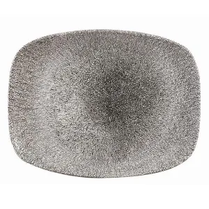 Блюдо прямоугольное Chefs 26,1Х20,2СМ, без борта, цвет Raku Quartz Black, Studio Prints Rkbqobl31 – купить по цене завода