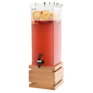 Диспенсер для сока Rosseto Beverage Ld112, 7,6л 17,1Х17,1см H59,1см, бамбук/акрил – купить в Челябинске по цене завода
