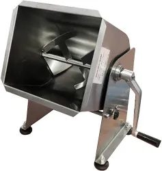 Купить фаршемешалка kocateq fme10t ручная 10 л c откидным бункером, 1 осью и подкл. к приводу g12 в Челябинске – цена завода, доставка до двери | RuOborudovanie.ru