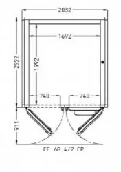 Купить камера расстоечная pavailler ev 68 4/2 cp 60x80 2двери/4тележки в Челябинске – цена завода, доставка до двери | RuOborudovanie.ru