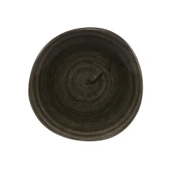 Тарелка мелкая "ВОЛНА" 18,6СМ, без борта, Stonecast Patina, цвет Iron Black Paibog71 – купить в RuOborudovanie.ru с доставкой до двери Купить тарелка мелкая "волна" 18,6см, без борта, stonecast patina, цвет iron black paibog71 – цена от завода, доставка до двери | RuOborudovanie.ru