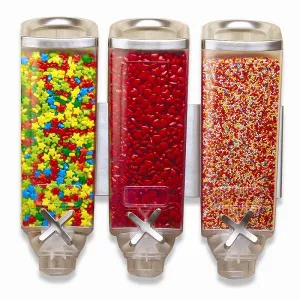 Диспенсер Rosseto Ez-Pro для сыпучих продуктов, три емкости по 3,8л, 39,4Х19,7СМ H38,1См, сталь/акри – купить в Челябинске по цене завода