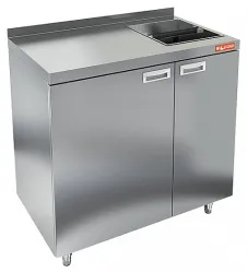 Купить стол для кофемашин hicold нбмкмо-10/5б пристенный в Челябинске – цена завода, доставка до двери | RuOborudovanie.ru