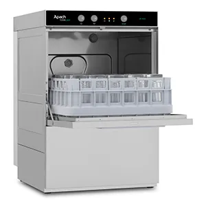 Машина стаканомоечная Apach Af400Ddp фронтальная – купить в Челябинске по цене завода