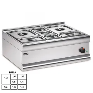 Мармит настольный 1*GN1/2 + 4*GN1/4 + 3 GN1/6 Lincat BM7AFL – купить в Челябинске по цене завода
