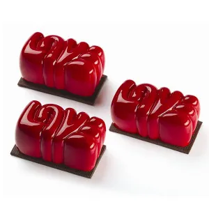 Форма силиконовая Pavoflex для пирож. 3D "Love" 80Х43ММ H36Мм, 90мл, 15 ячеек Px4363S – купить в Челябинске по цене завода