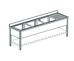 Купить ванна моечная apach chef line l3s187-55rw – цена от завода, доставка до двери | RuOborudovanie.ru