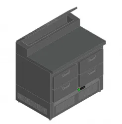 Купить стол для пиццы hicold pze2-22gn (1/6) в Челябинске – цена завода, доставка до двери | RuOborudovanie.ru