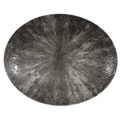 Купить блюдо овальное 31,7х25,5см, без борта, цвет stone quartz black, studio prints stqbop121 – цена от завода, доставка до двери | RuOborudovanie.ru