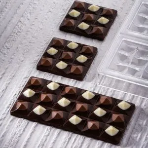 Форма для шок. "Chocolate Bar Moulin Mini" 70Х70ММ H14Мм, 50ГР, 6 Ячеtк, п/к Pc5014Fr – купить в Челябинске по цене завода