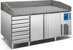 Купить стол для пиццы koreco spz 2610 wn (+0/+12) гранит.столеш, 2 дв, 7ящ. в Челябинске – цена завода, доставка до двери | RuOborudovanie.ru