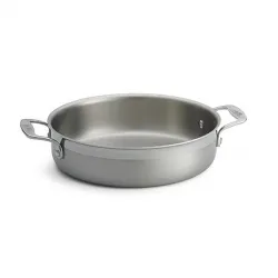 Купить лоток для жарки "tri-ply" d25,5см h6,5см 3,4л, круглый, с ручками, нерж.сталь cw7010 – цена от завода, доставка до двери | RuOborudovanie.ru