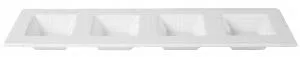 Менажница фарфор Cameo Square Accessory 4-Х секционная 40Х11,5СМ H2,9См 710-A344S – купить по цене завода