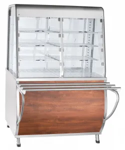 Прилавок-витрина Abat ПВТ-70Т арт.21000801089 нерж. тепловой закрытый Премьер – купить в Челябинске по цене завода